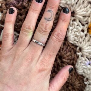 Silver Braided Ring